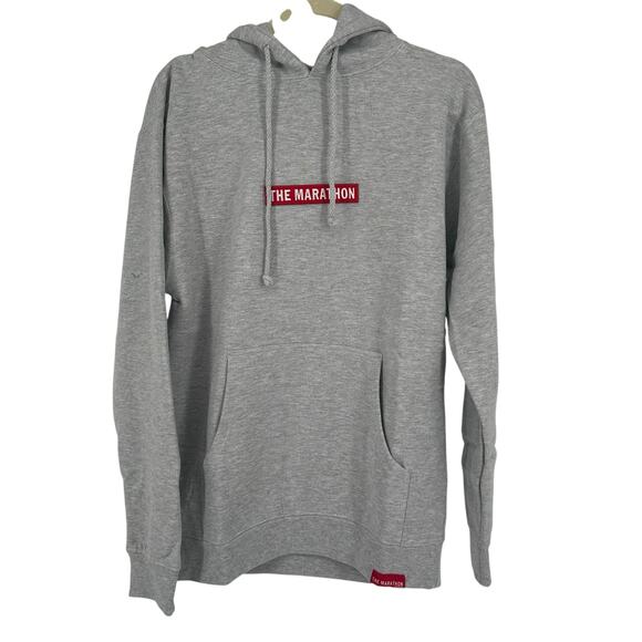 NEW The Marathon Clothing Gray Hoodie Sz Small - Picture 1 of 8